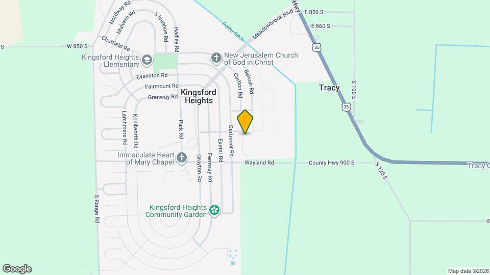 Kingsford Heights Apartments Map and Location Details