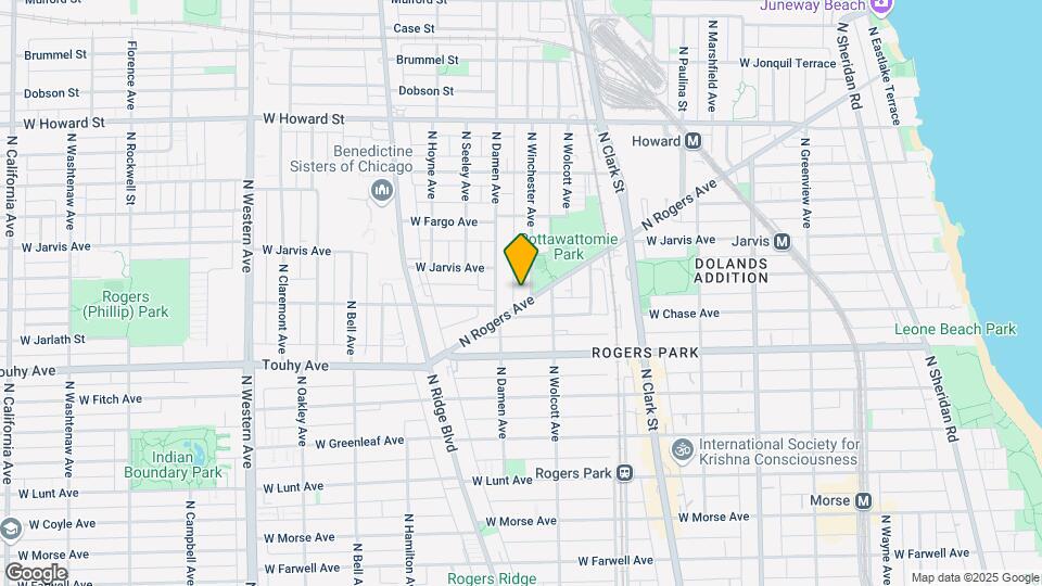 7306 N Winchester Ave Map and Location Details