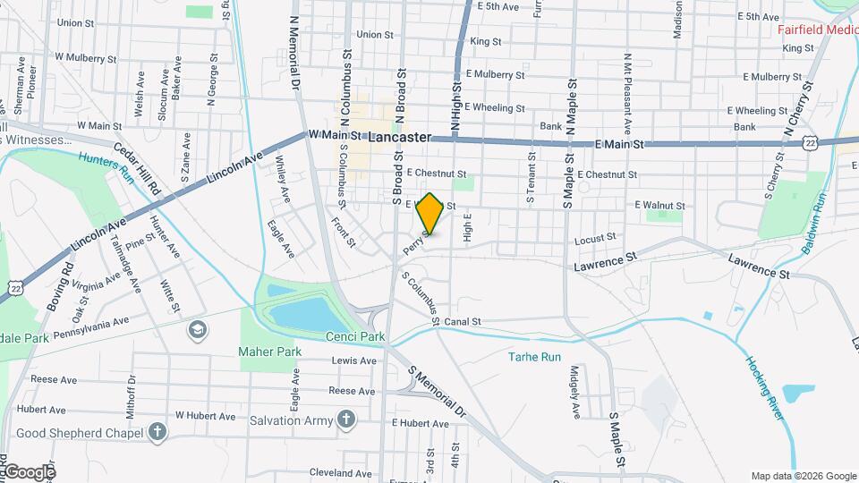 214 Perry St, Unit Blue Moose Rentals Map and Location Details