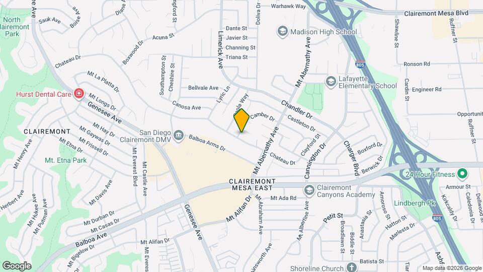 5509 Camber Dr Map and Location Details