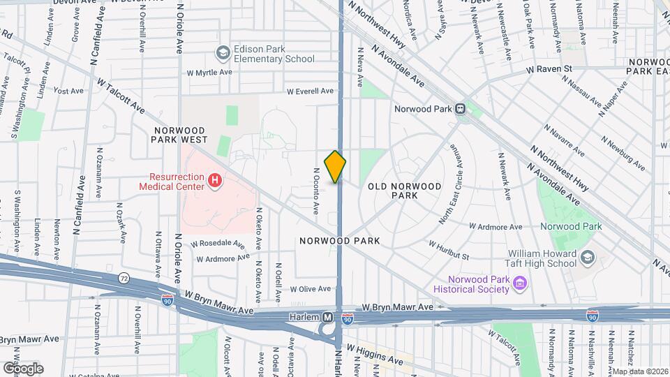 5878 N Harlem Ave, Unit 2 Map and Location Details