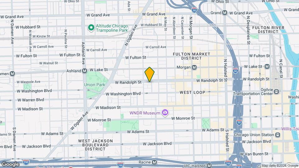 1235 W Randolph St Map and Location Details