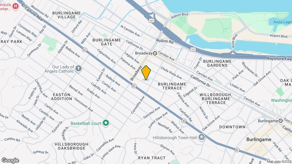 1114 Capuchino Ave Map and Location Details