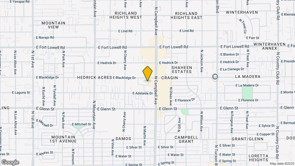 1810 E Blacklidge Dr Map and Location Details
