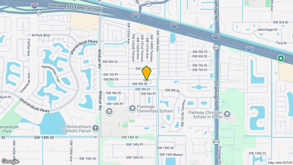 13111 SW 9th St Mapa y Detalles de la Ubicación
