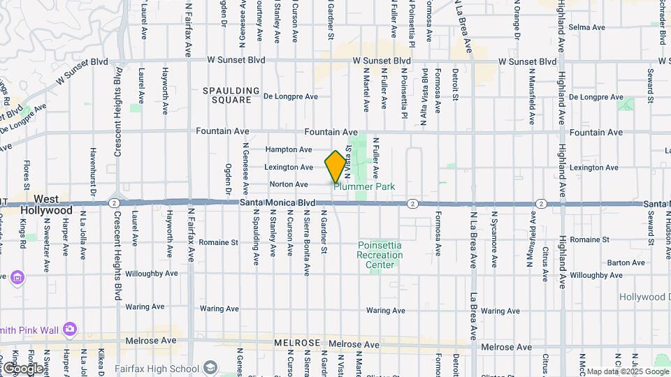 1122 N Gardner St Map and Location Details