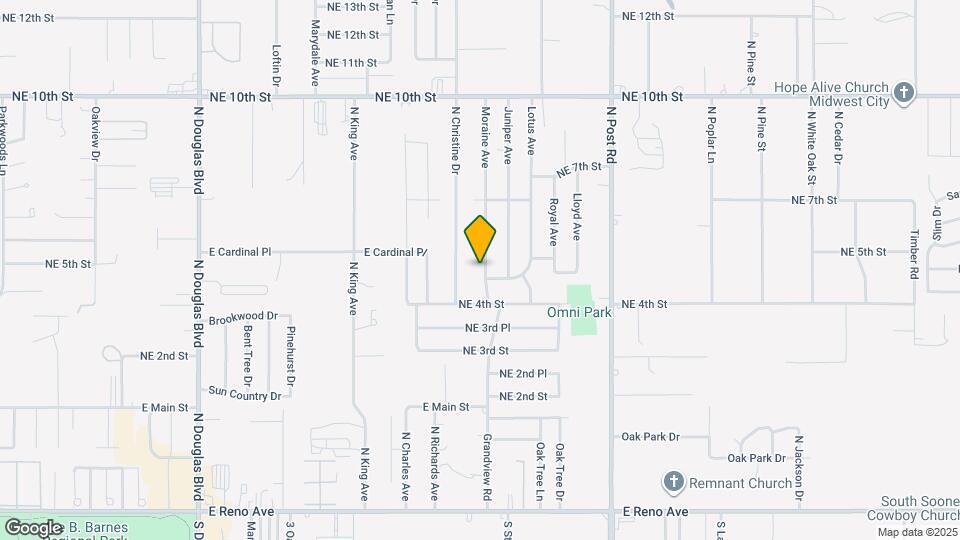 605 Moraine Ave Map and Location Details