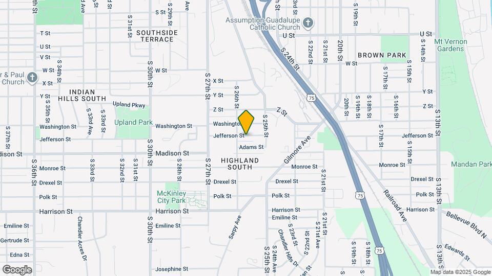 2521 Jefferson St Map and Location Details