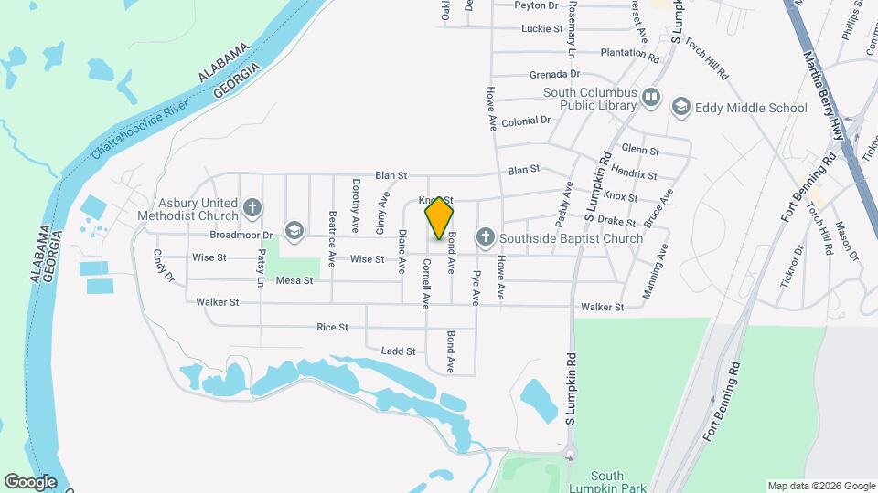 2835 Wise St Mapa y Detalles de la Ubicación