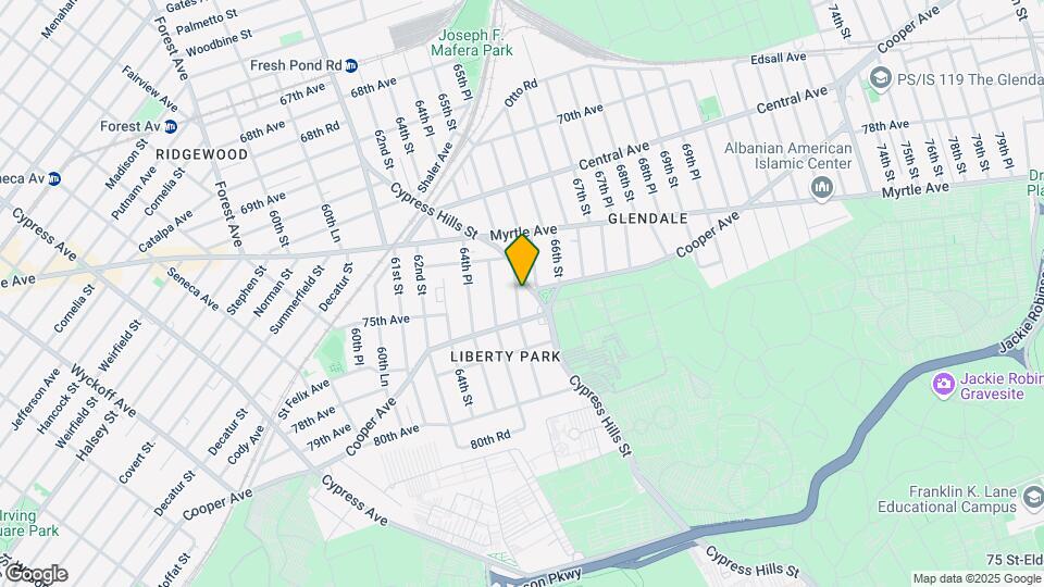 74-25 65th St-Unit -1 Map and Location Details