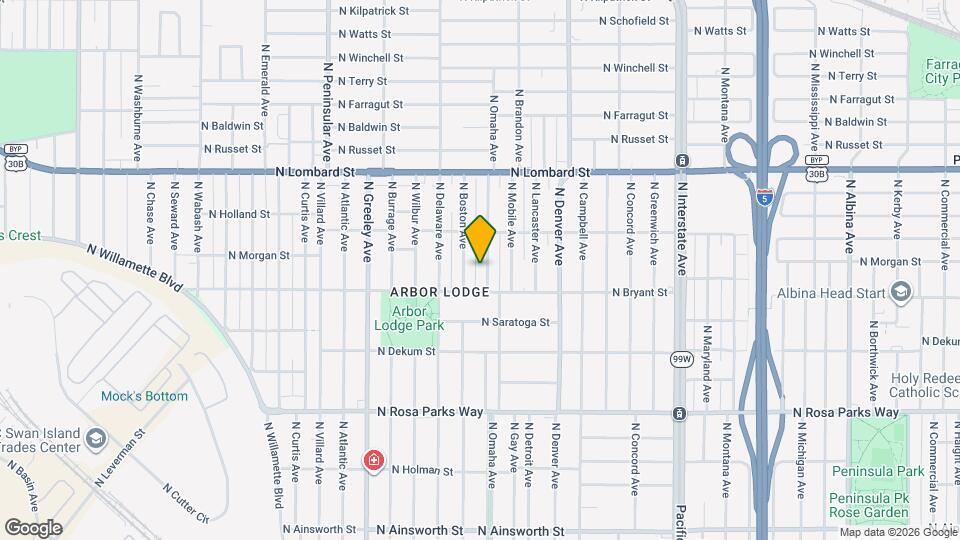 7045 N Omaha Ave Map and Location Details