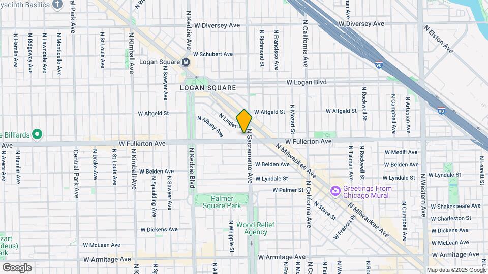 3008 W Fullerton Ave Map and Location Details