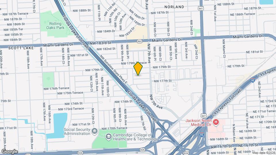 775 NW 177th Terrace Map and Location Details