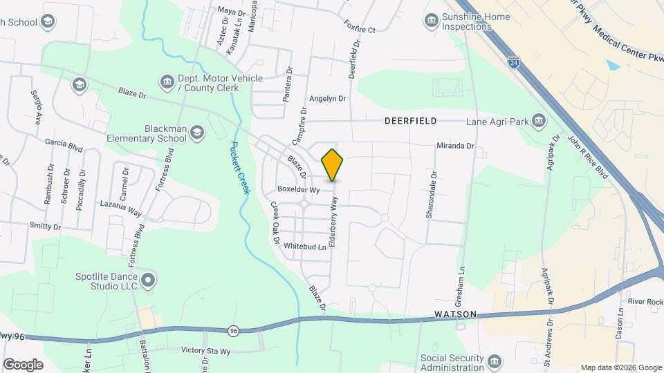 3404 Boxelder Way Map and Location Details