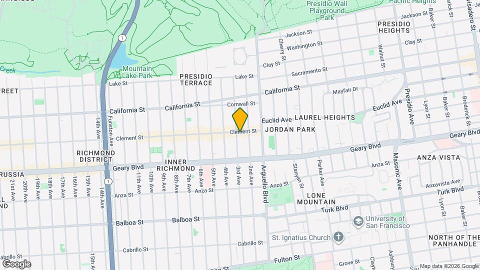 145-147-147 Clement St Map and Location Details