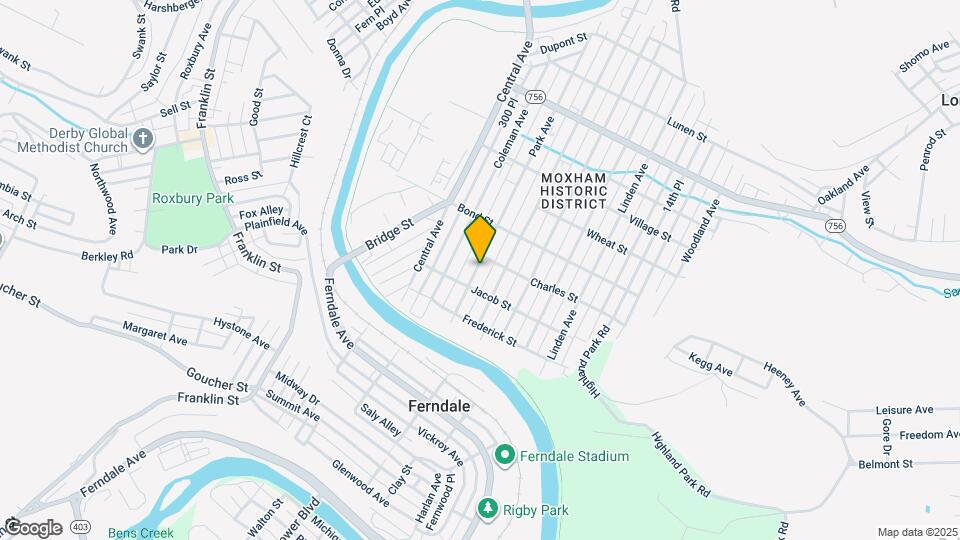 752 Park Ave Map and Location Details