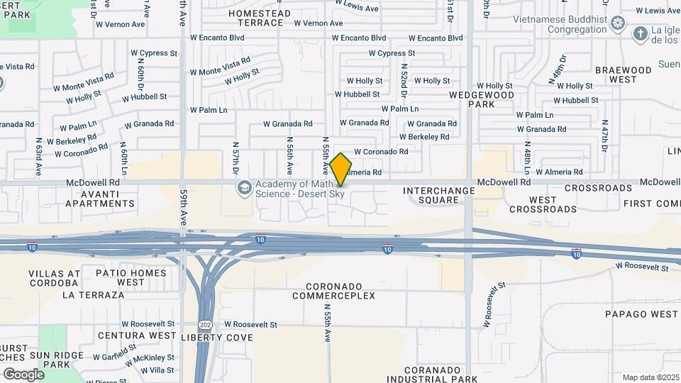 5415 W Lynwood St Map and Location Details