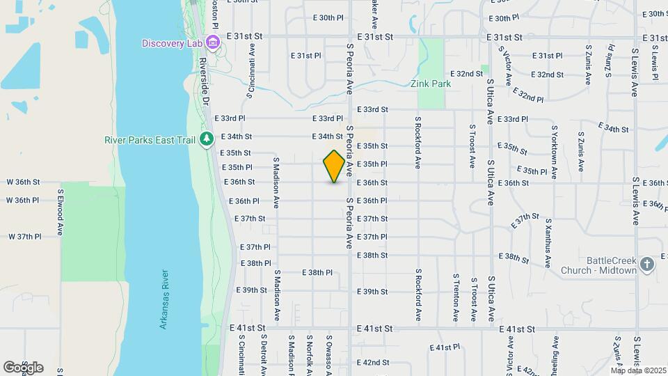 1132 E 36th St Map and Location Details