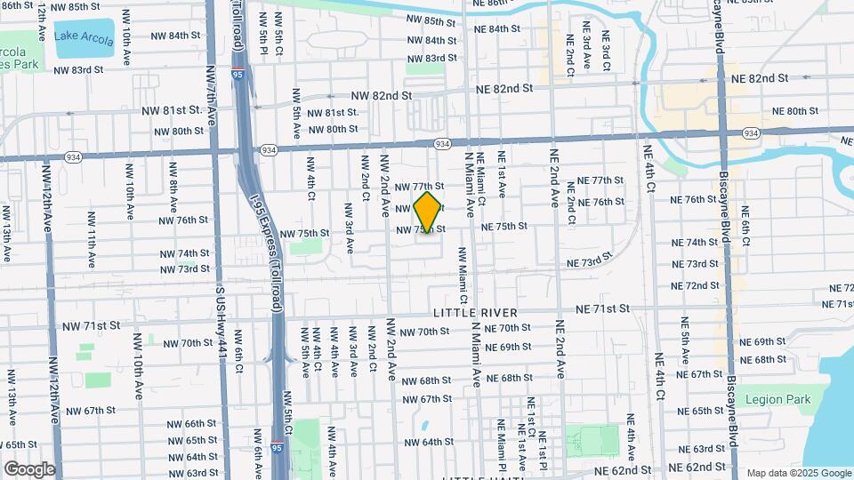 121 NW 74th St Map and Location Details