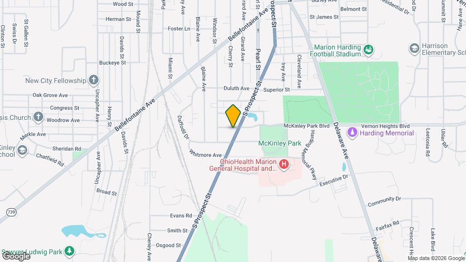 841 S Prospect St, Unit Suite C Map and Location Details