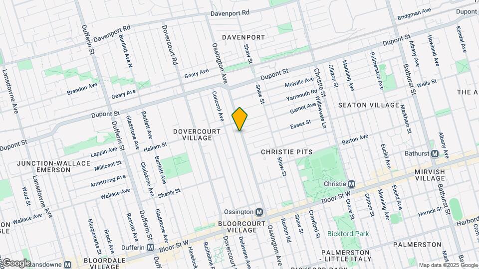 946 Ossington Ave Map and Location Details