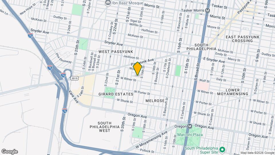 1920 Fitzgerald St Map and Location Details