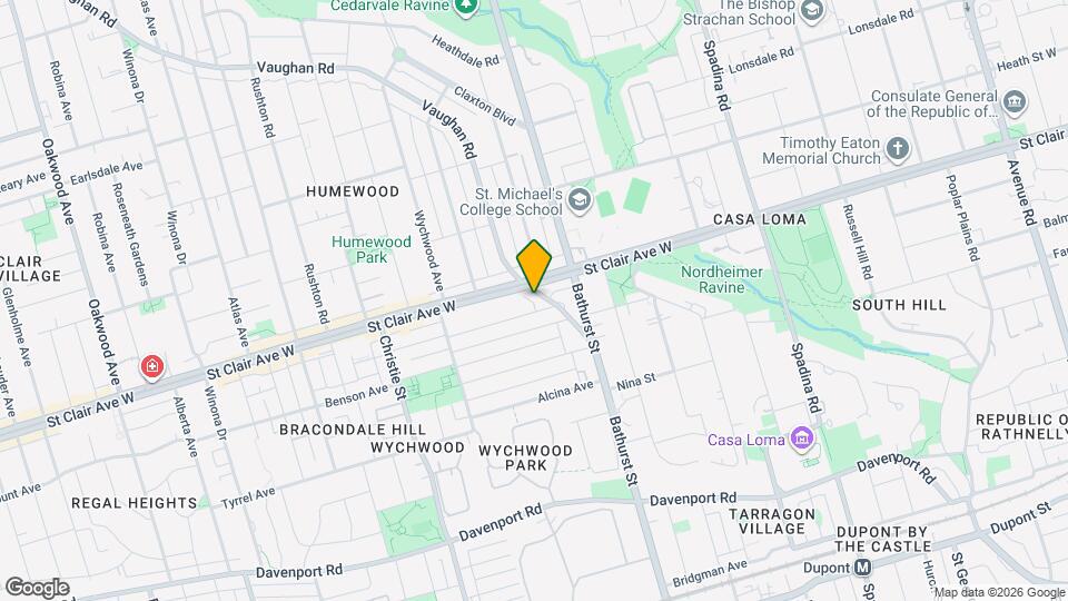 54 Vaughan Rd Map and Location Details