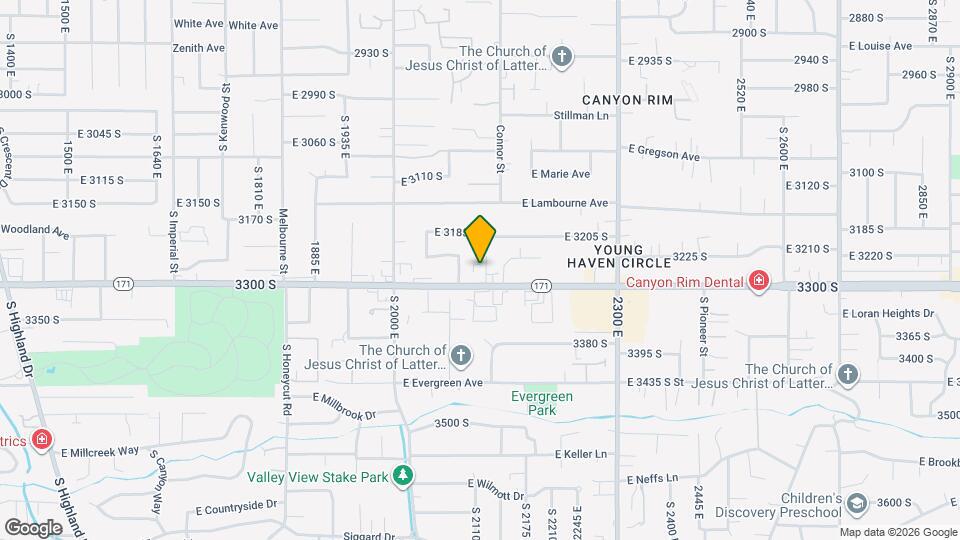 2115 E 3300 S Mapa y Detalles de la Ubicación