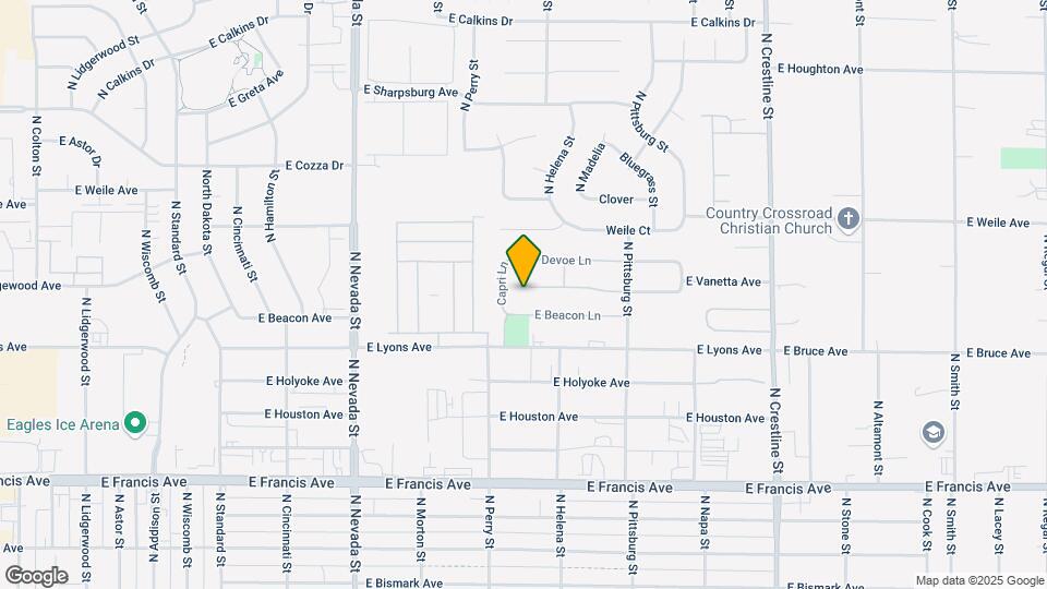 1506 E Vanetta Ave Map and Location Details