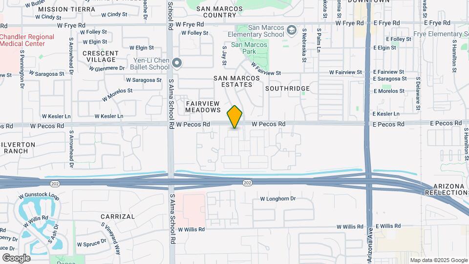 735 W Derringer Way Map and Location Details