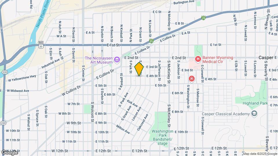 404 S Grant St, Unit #A Map and Location Details