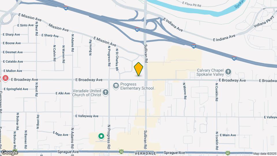 15407 E Broadway Ave Map and Location Details