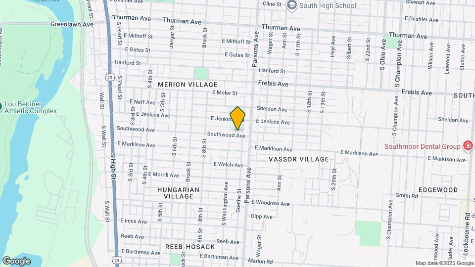 402 Southwood Ave Map and Location Details