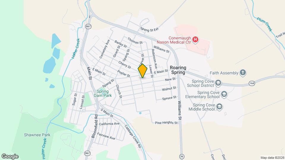 500 Spang St Map and Location Details