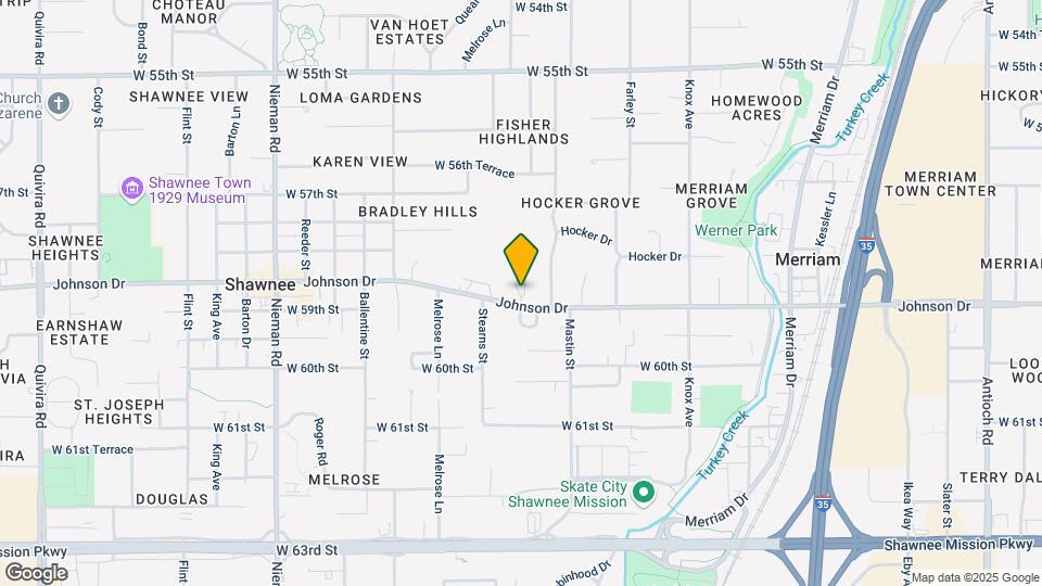 10218 Johnson Dr Map and Location Details