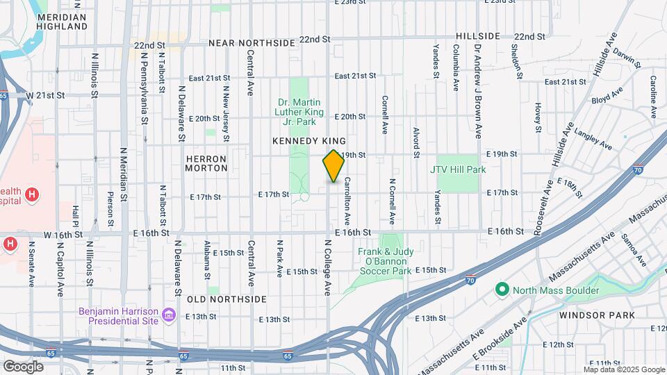 1711 N College Ave Mapa y Detalles de la Ubicación