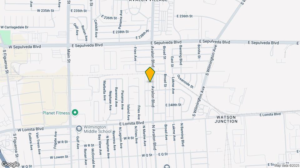 24505 S Avalon Blvd Map and Location Details