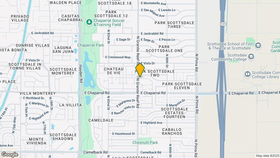 5101 N Granite Reef Rd Map and Location Details