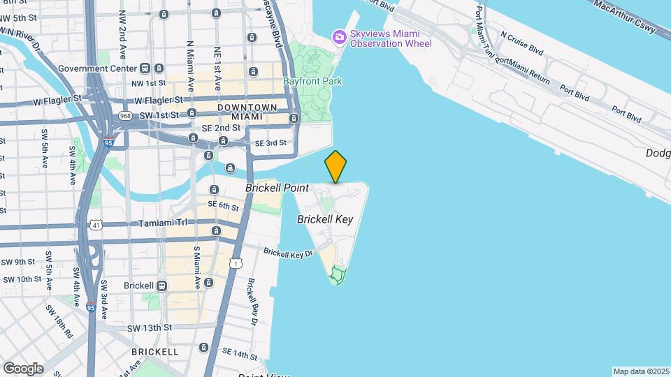 888 Brickell Key Dr, Unit 2512 Mapa y Detalles de la Ubicación