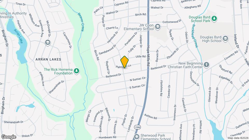 1115 Poplar Dr Map and Location Details