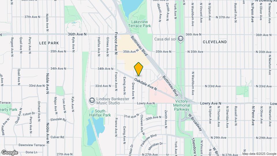 3610 Oakdale Ave N Mapa y Detalles de la Ubicación