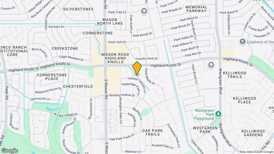 1610 Canyon Terrace Ct Map and Location Details