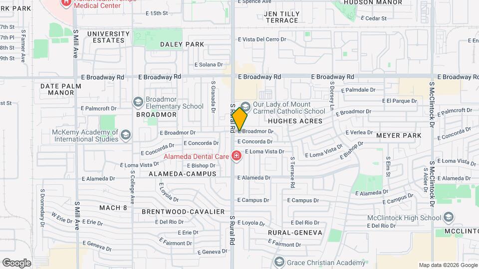 907 E Broadmor Dr, Unit Master Suite Full Mapa y Detalles de la Ubicación