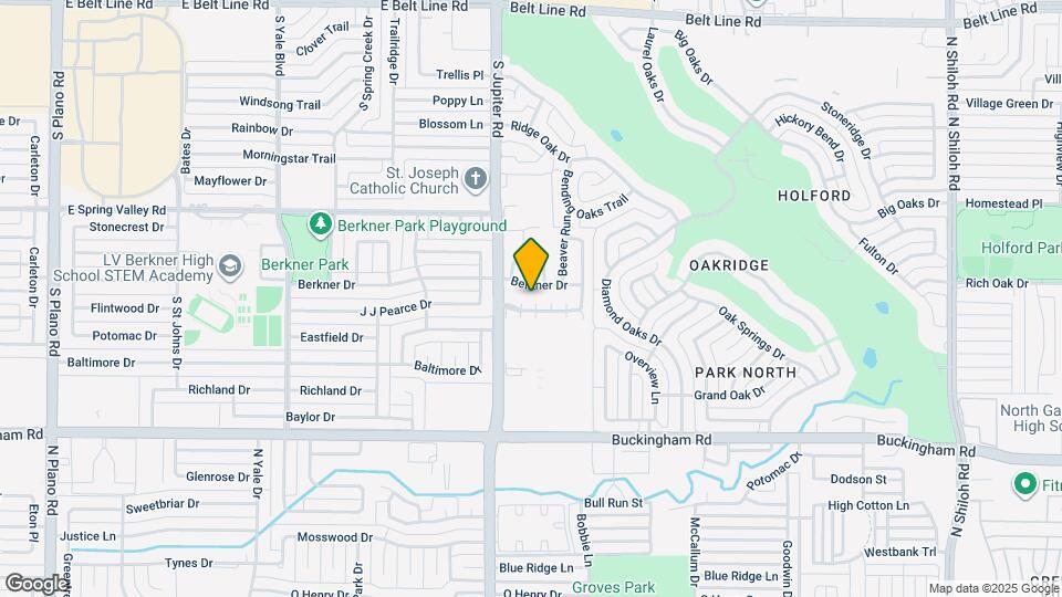 3411 Briaroaks Dr Map and Location Details
