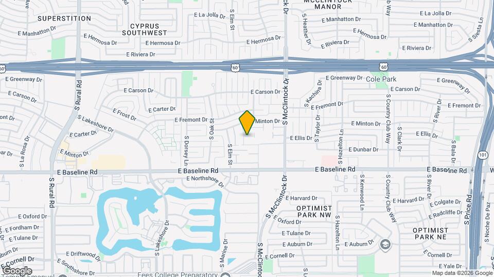 1609 E Ellis Dr Map and Location Details