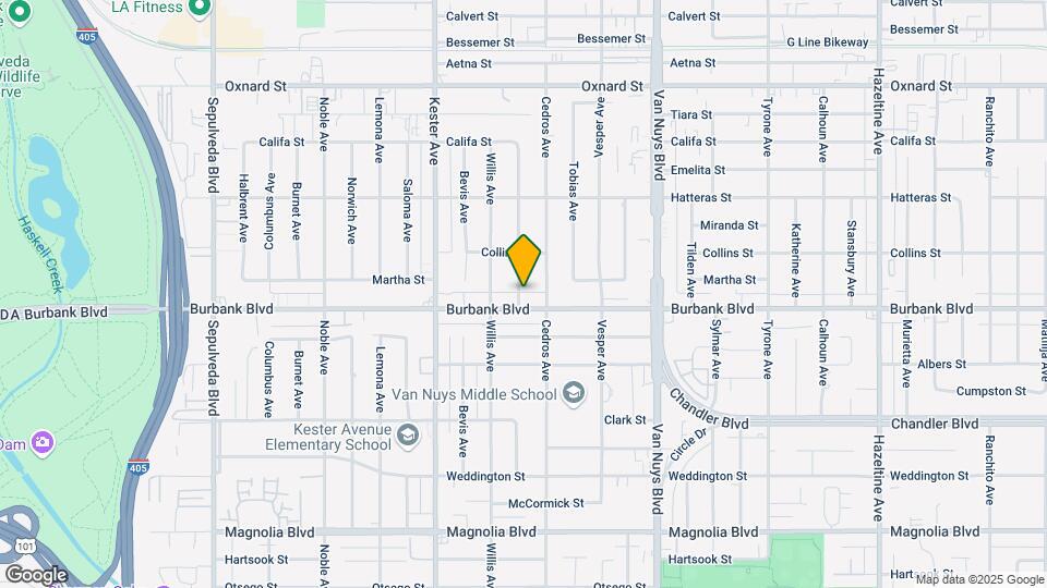 14721 Burbank Blvd Mapa y Detalles de la Ubicación