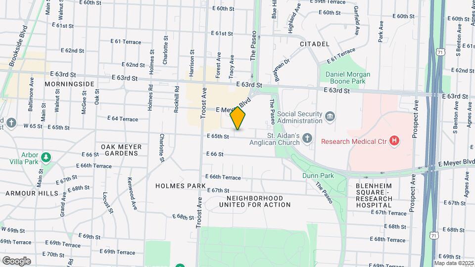 1166 E 65th St Mapa y Detalles de la Ubicación
