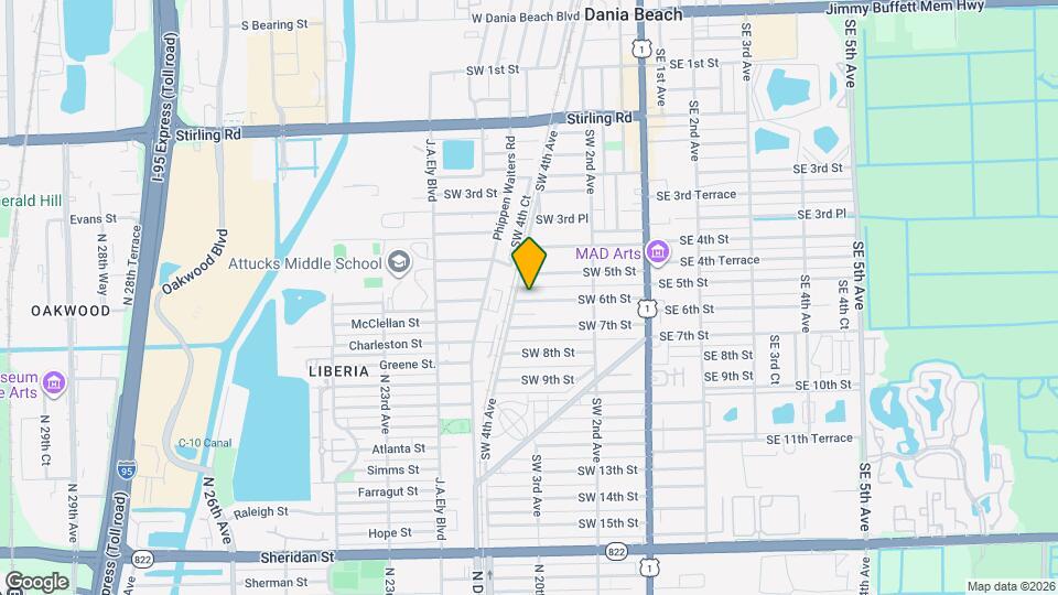 266 SW 6th St Map and Location Details
