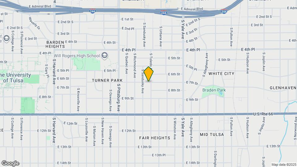 704 S Toledo Ave Map and Location Details