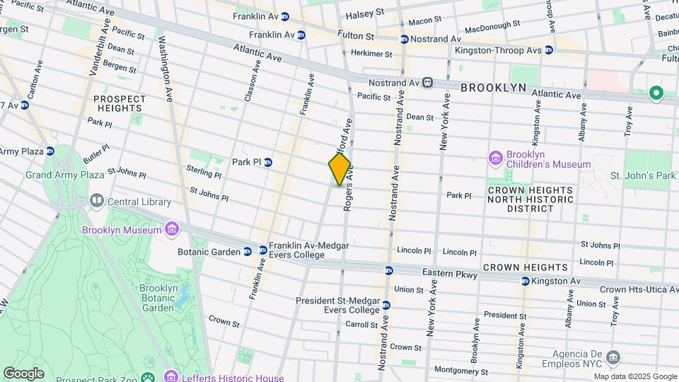 736 Park Pl Map and Location Details